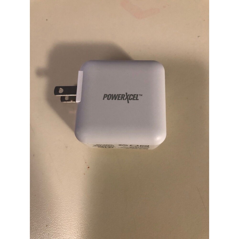 powerxcel charger white dual port